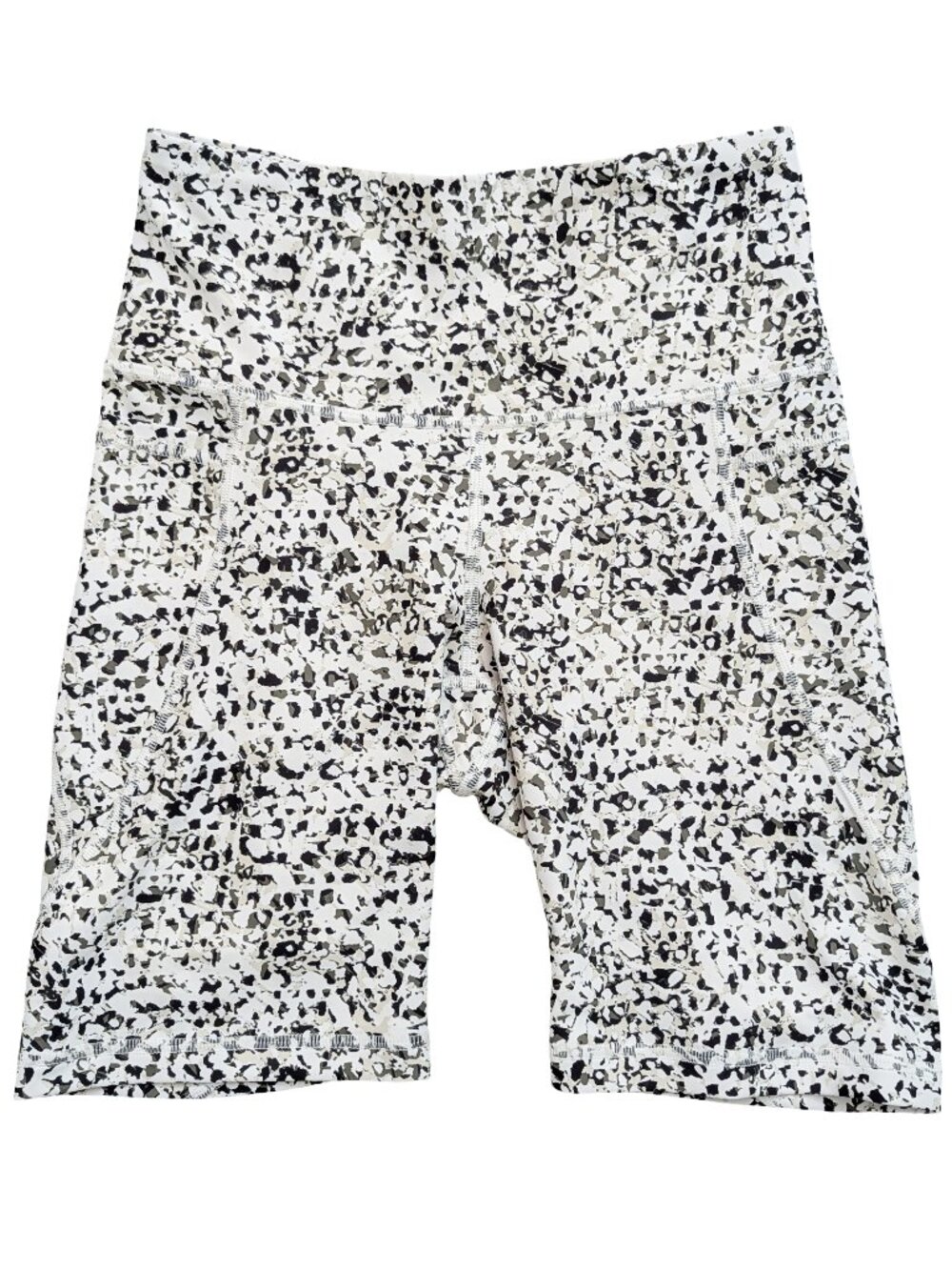 Old Navy PowerSoft Biker Shorts Speckled Print, Women's Size S